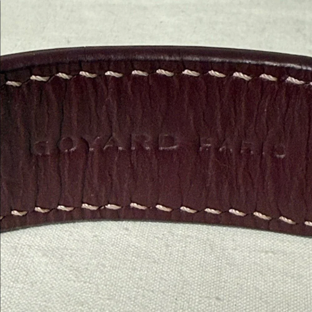 Goyard Bordeaux Leather Dog Collar – With Box & Dust Bag – EUC